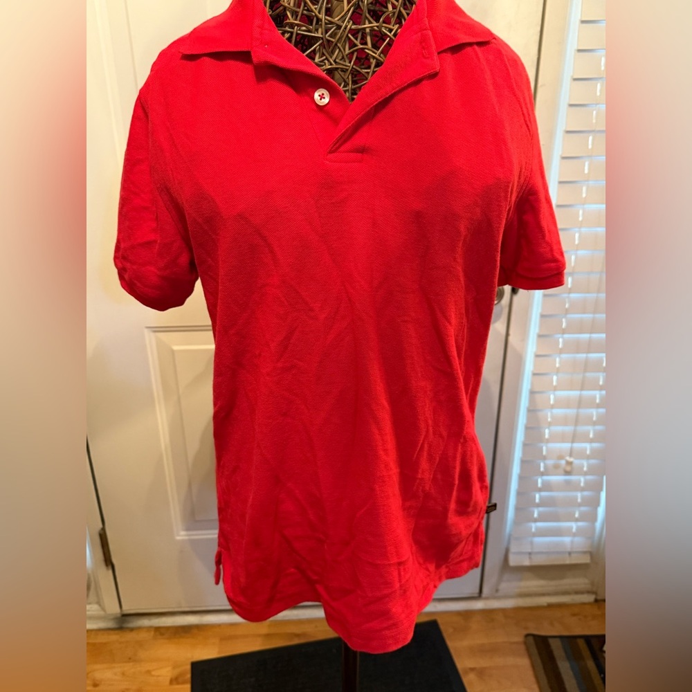 Lee Bright Red Uniform Top